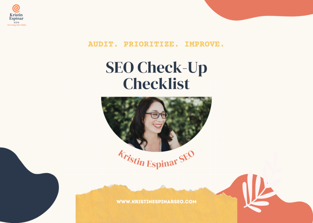 One-Page SEO Check-Up Checklist for identifying important website SEO improvements