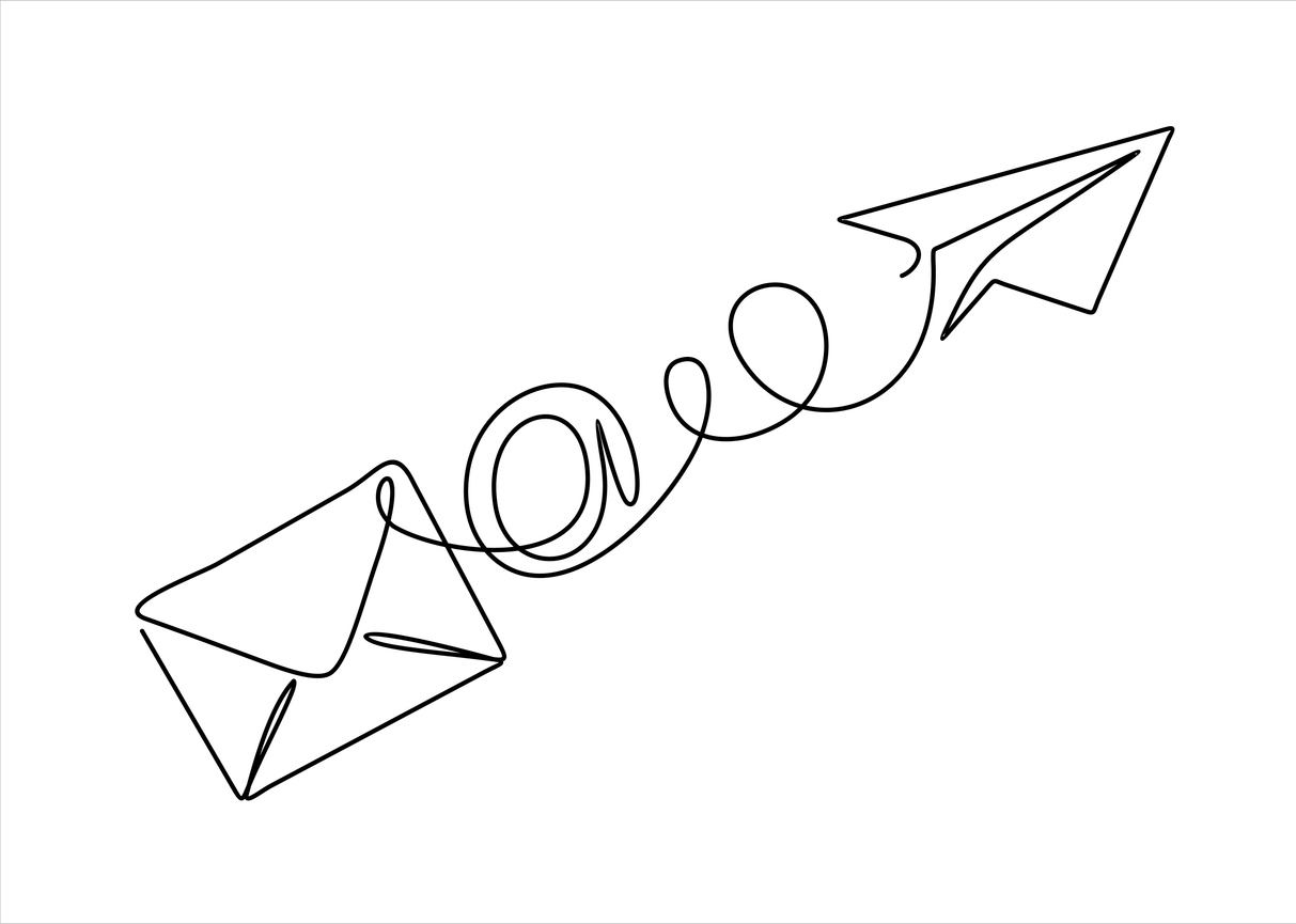 Drawing of the start of a welcome sequence to nurture new subscribers and build customer relationships.