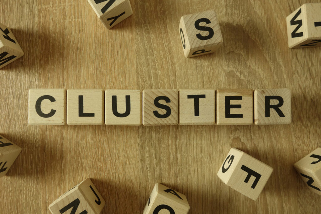 What is keyword clustering? Example of organizing related keywords into groups for an SEO content strategy.