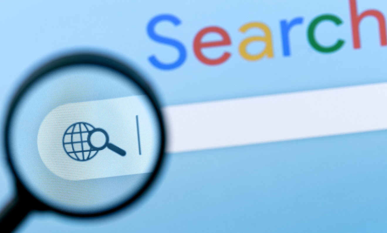 Business owner checking why their website isn’t showing up on Google search results
